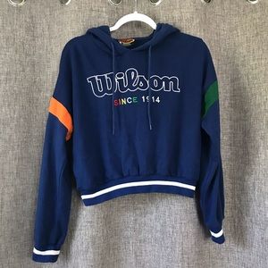 Wilson Cropped Hoodie
